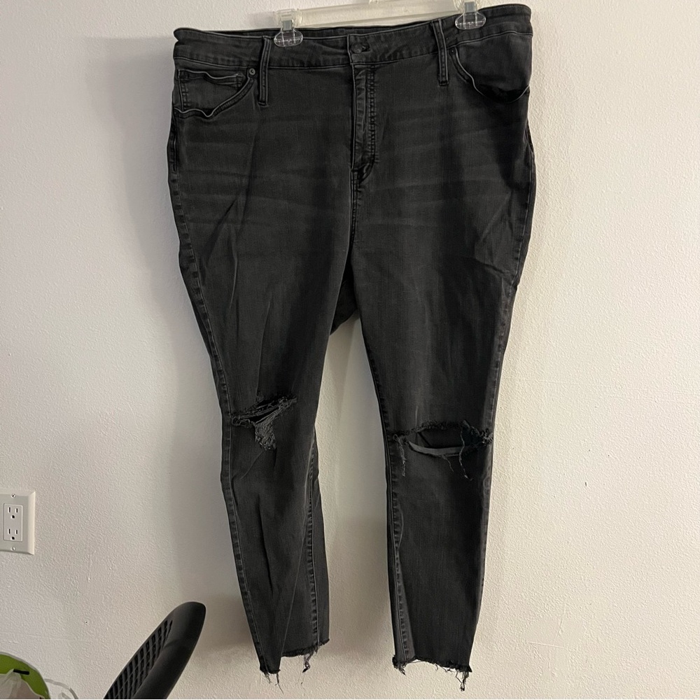 Madewell distressed knee skinny jean jegging stretch